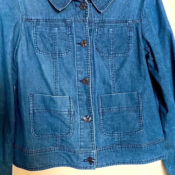 Trixie and Lulu lightweight, dark denim jacket. - Picture 5 of 8